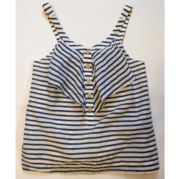 Anthropologie Tops - Anthropologie Sine Striped Blue / White Blouse 2